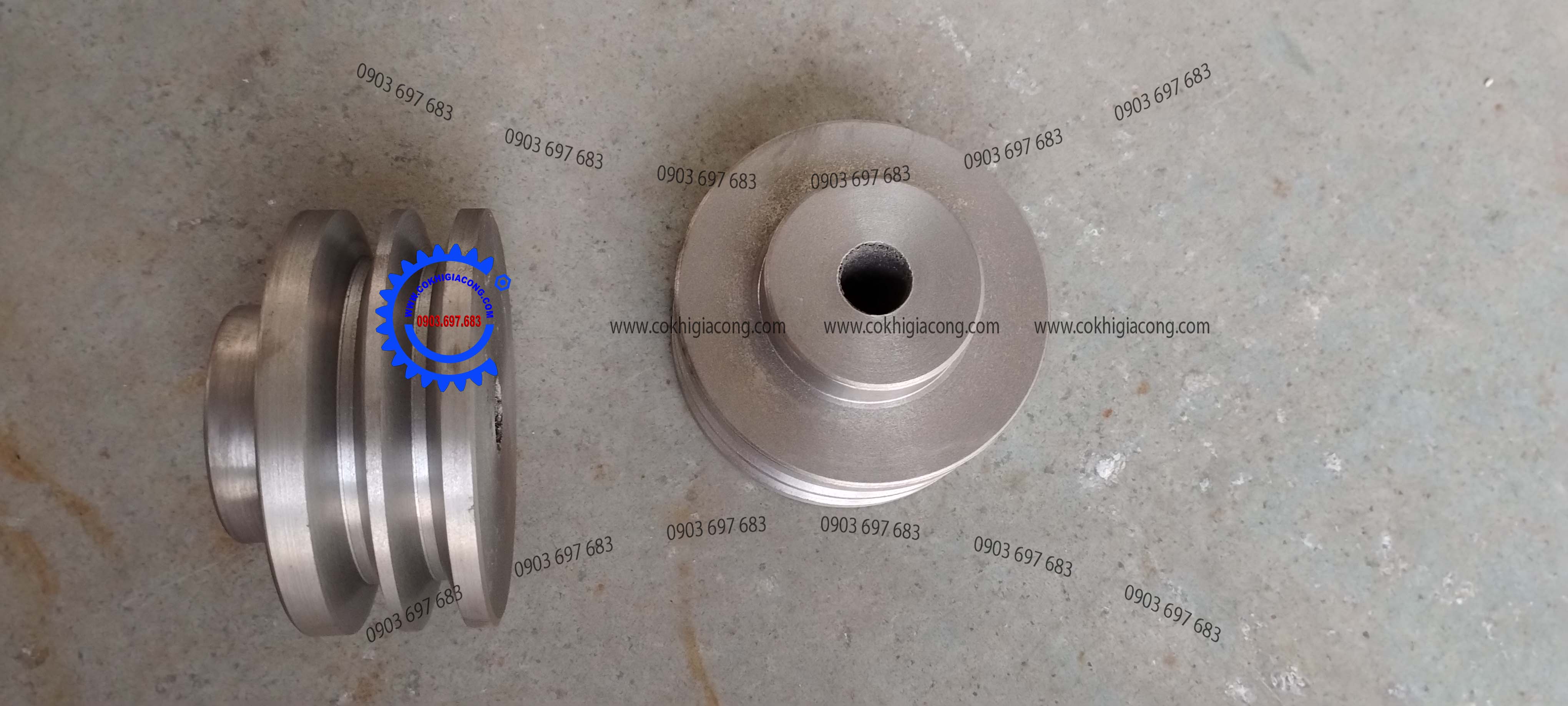 Puly đai thang 2 rãnh bản A